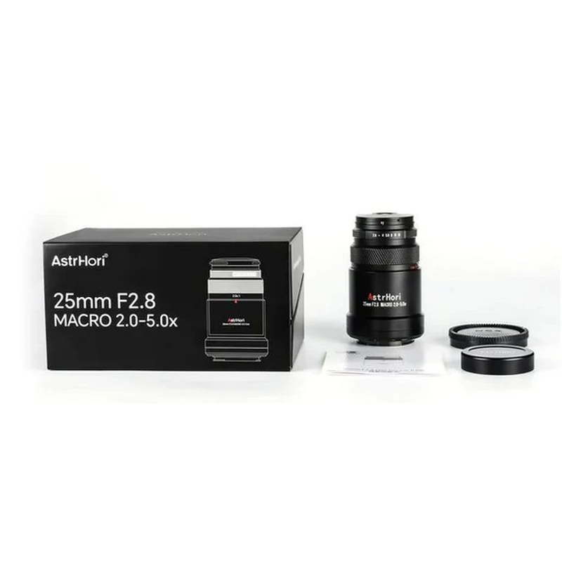AstrHori 25mm f/2.8 2-5x Canon RF (Plein format)
