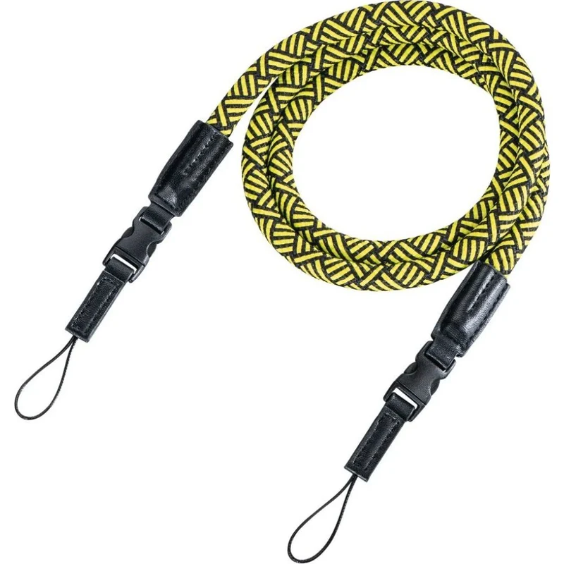 Hama Braid 120 Courroie d'appareil photo, noire/jaune
