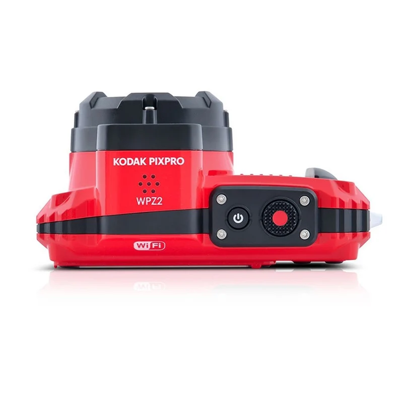 Kodak Étanche PixPro WPZ-2 Rouge Zoom 4x, WiFi + Batterie Supplémentaire + Carte Mémoire 16 Go