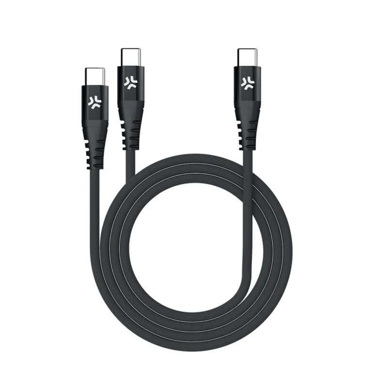 Celly Câble USB-C 100W vers 2x USB-C 1m, noir