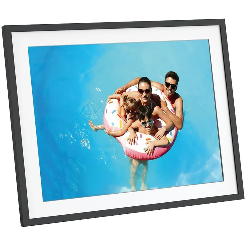 Agfaphoto Frameo Cadre photo numérique WiFi 17 pouces, noir