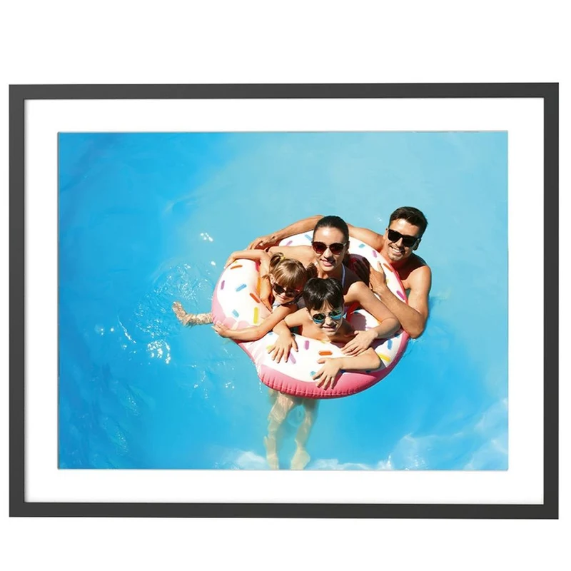 Agfaphoto Frameo Cadre photo numérique WiFi 17 pouces, noir