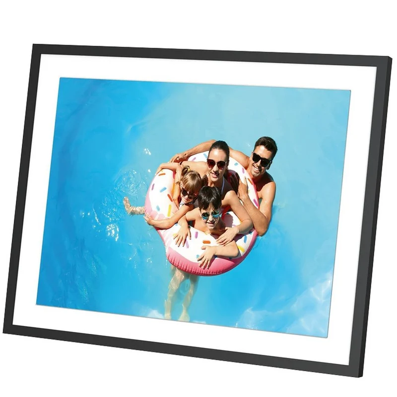 Agfaphoto Frameo Cadre photo numérique WiFi 17 pouces, noir