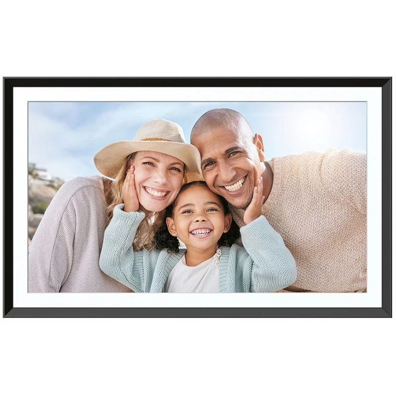 Agfaphoto Frameo Cadre photo numérique WiFi 15,6 pouces, noir