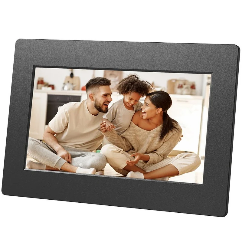 Agfaphoto Frameo Cadre photo numérique WiFi 7 pouces, noir