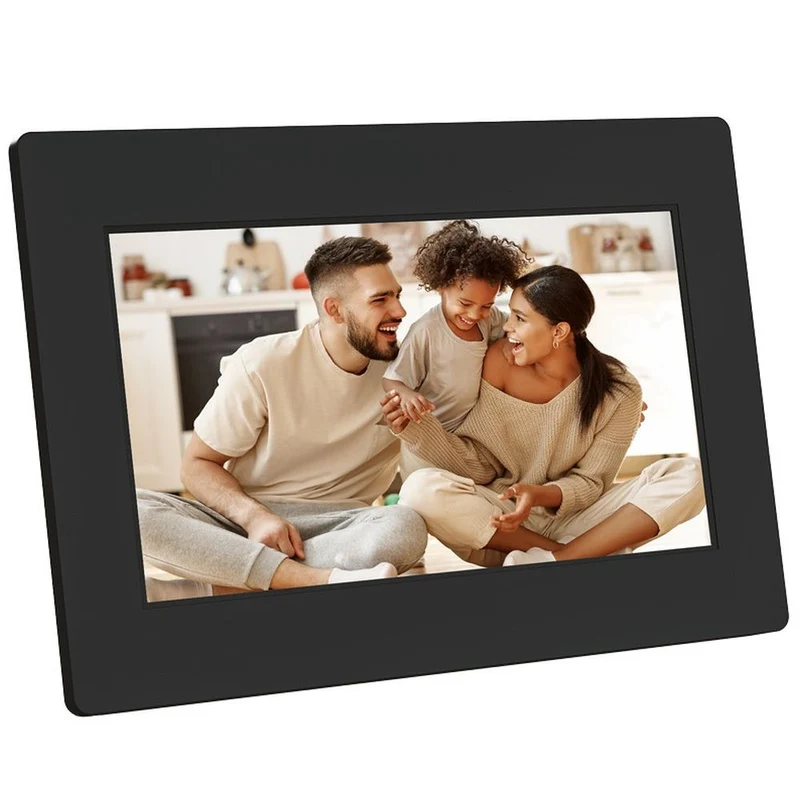Agfaphoto Frameo Cadre photo numérique WiFi 7 pouces, noir