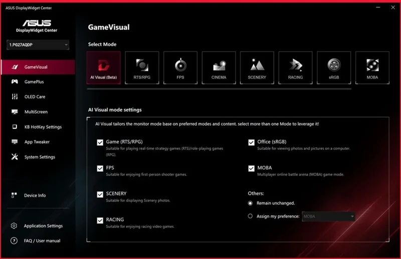 Asus ROG Swift OLED PG27AQDP
