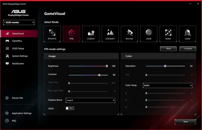 Asus ROG Swift OLED PG39WCDM