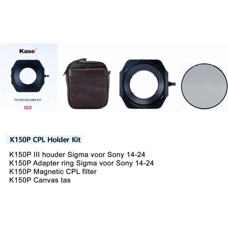 Kase K150P III Sigma 14-24 2.8 CPL KIT Sony Monture Support+CPL+Sac
