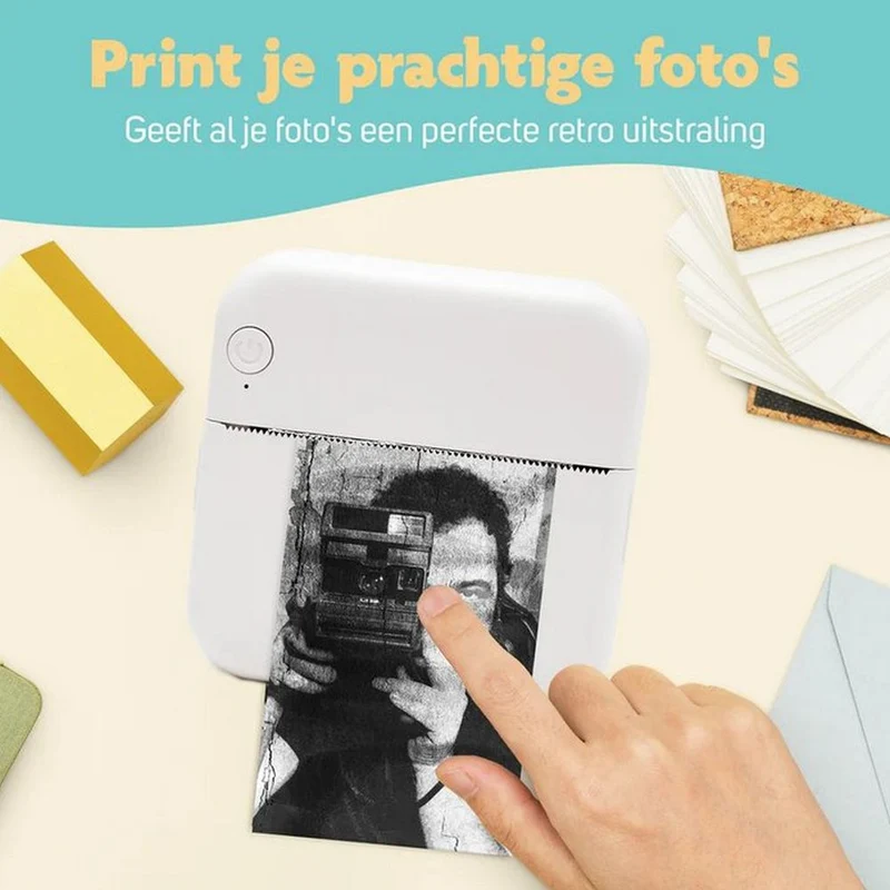 Pora&co Mini imprimante pour mobile, rose