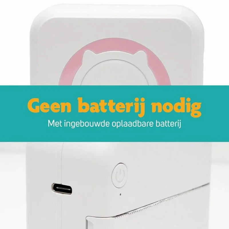 Pora&co Mini imprimante pour mobile, rose