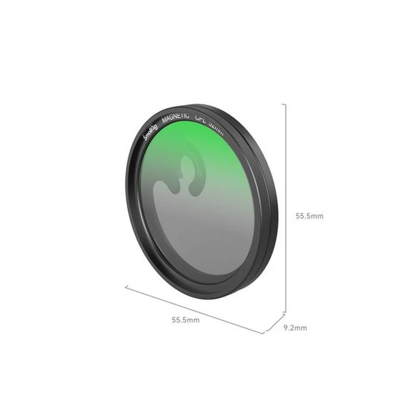 SmallRig 4388B Kit de filtre CPL magnétique MagEase avec adaptateur de filtre à monture M (52mm)