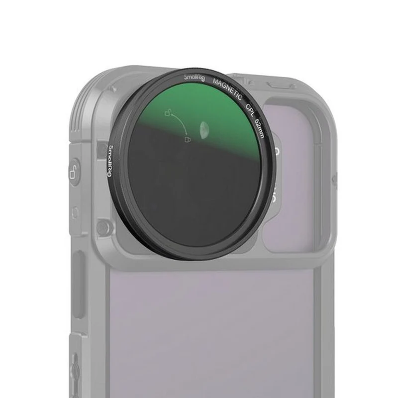SmallRig 4388B Kit de filtre CPL magnétique MagEase avec adaptateur de filtre à monture M (52mm)