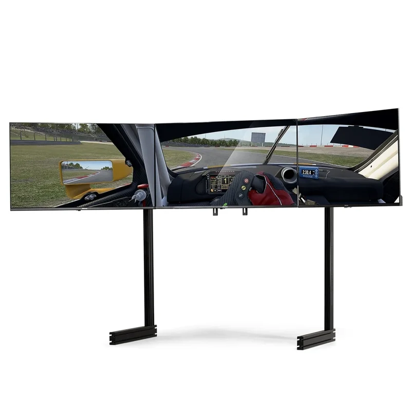 Next Level Racing Elite Free Standing Triple Monitor Stand Black Ed