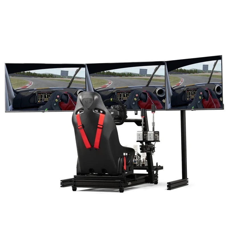Next Level Racing Elite Free Standing Triple Monitor Stand Black Ed