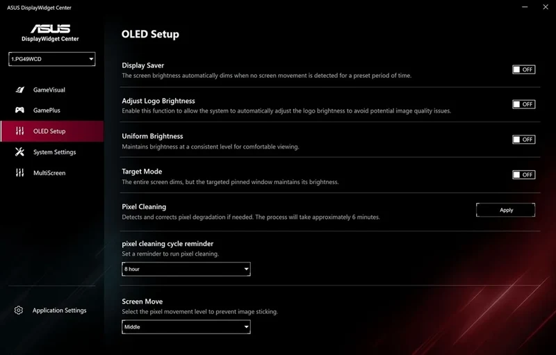 Asus ROG Swift OLED PG49WCD