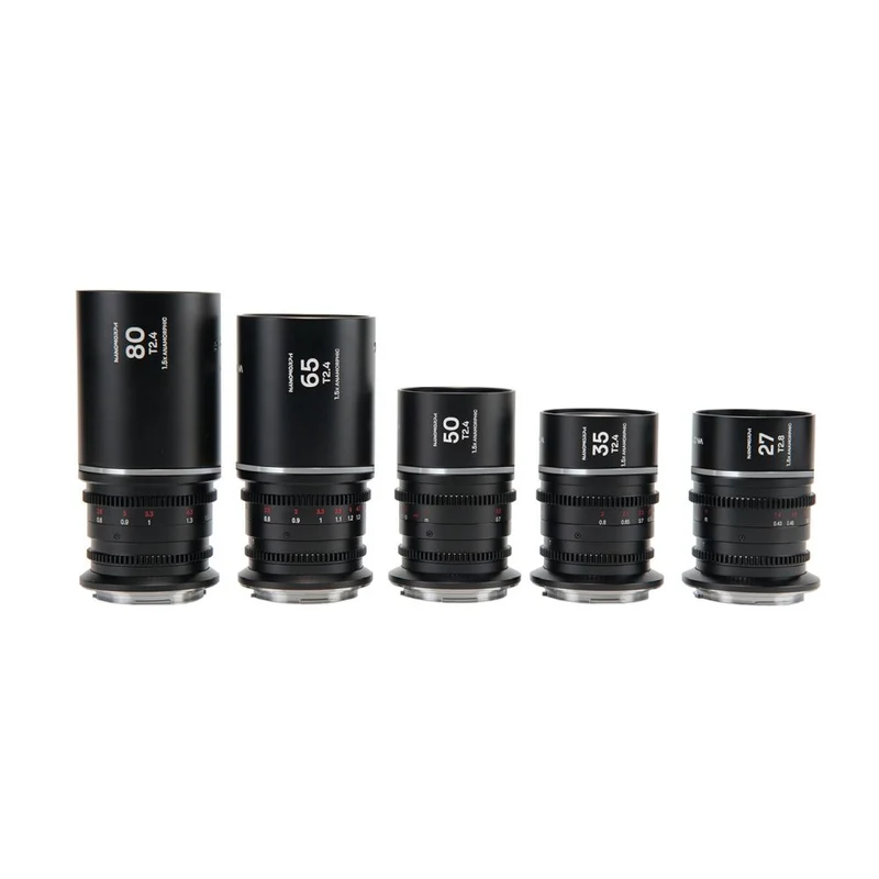 Laowa Nanomorph S35 (27,35,50,65,80mm) Ensemble (Argent) Fuji X