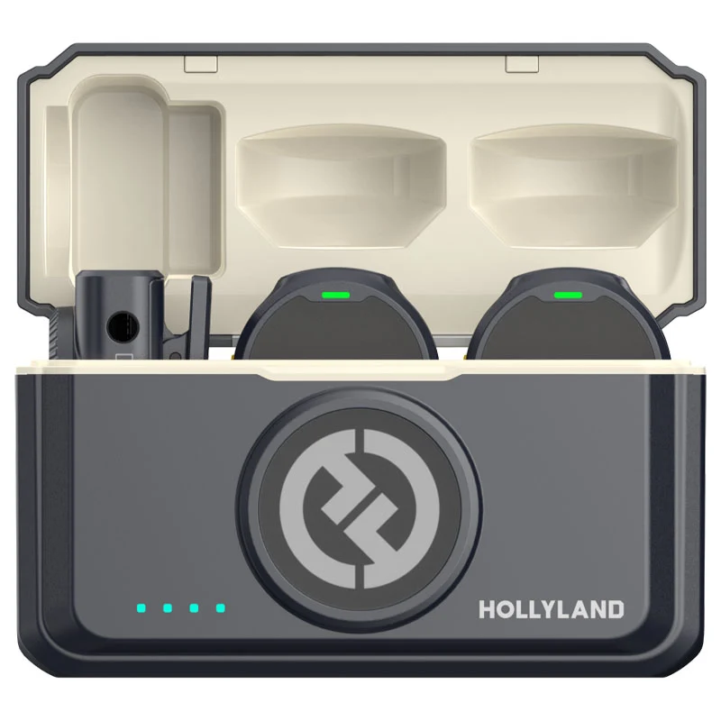 Microphone Cravate Sans Fil Hollyland LARK M2 Combo Duo - Anthracite Brillant