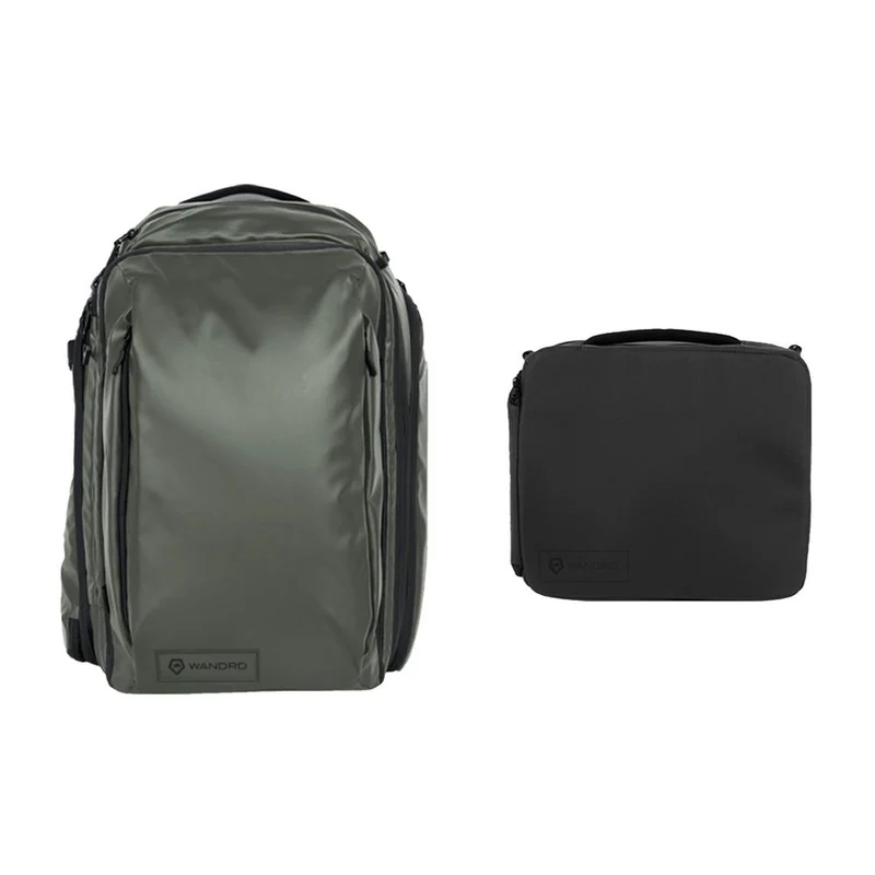 WANDRD Transit 45L Travel Sac à Dos Wasatch Vert Essential+ Bundle