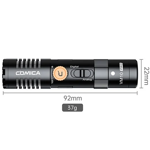 Comica VM10 Mini Cardioïde Digital Shotgun Microphone
