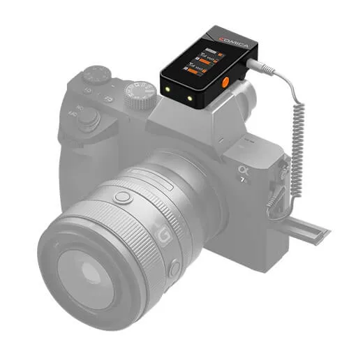 Comica Mini Microphone sans Fil 2.4G - 2 Émetteurs + Étui de Chargement
