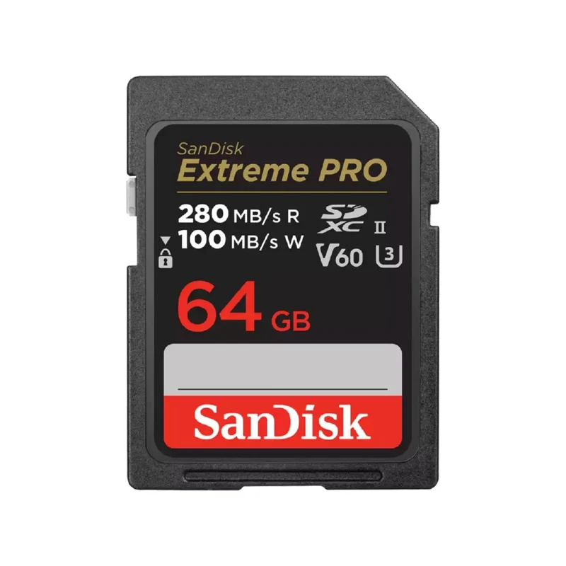 SanDisk Carte SD Pro 64GB V60 UHS-II 280/100MB/s