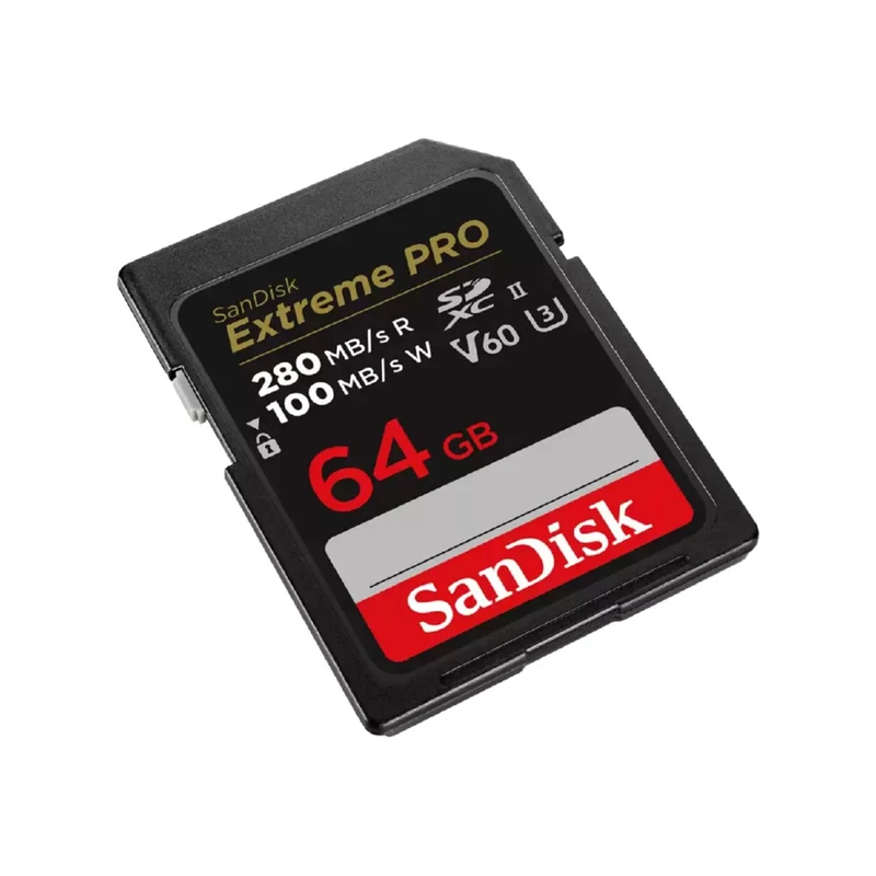 SanDisk Carte SD Pro 64GB V60 UHS-II 280/100MB/s