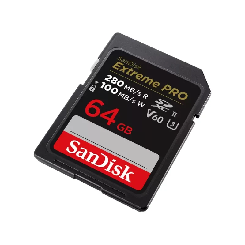 SanDisk Carte SD Pro 64GB V60 UHS-II 280/100MB/s