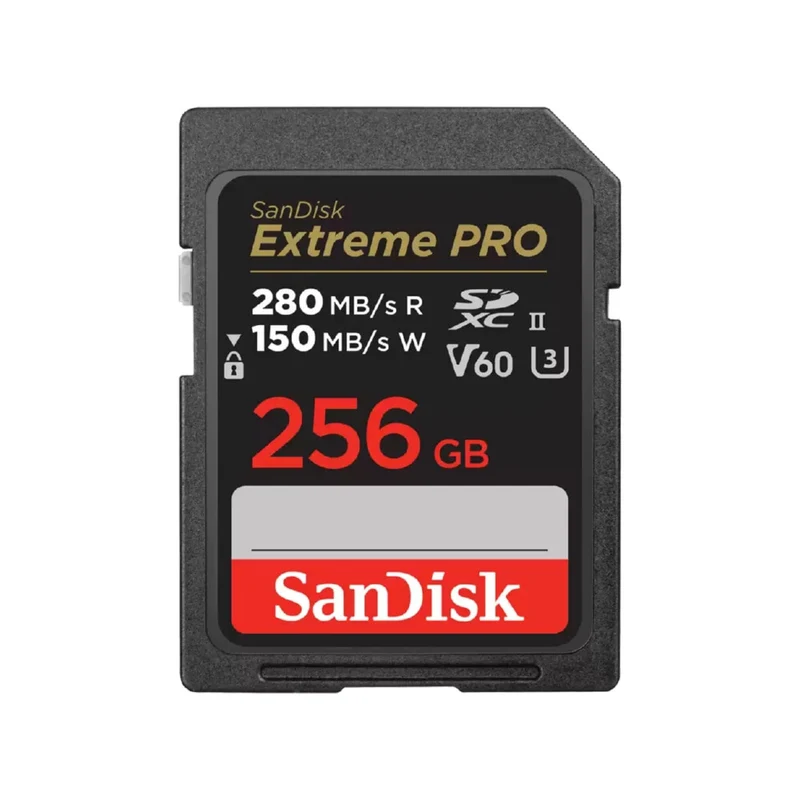 SanDisk Carte SD Pro 256GB V60 UHS-II 280/100MB/s