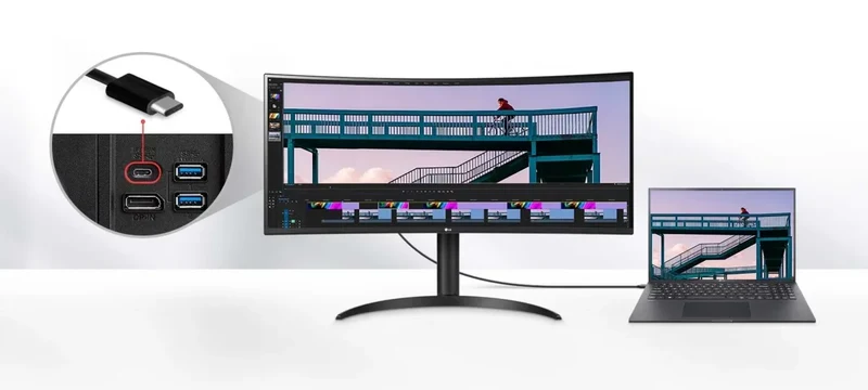 LG Electronics UltraWide 34WR55QC-B