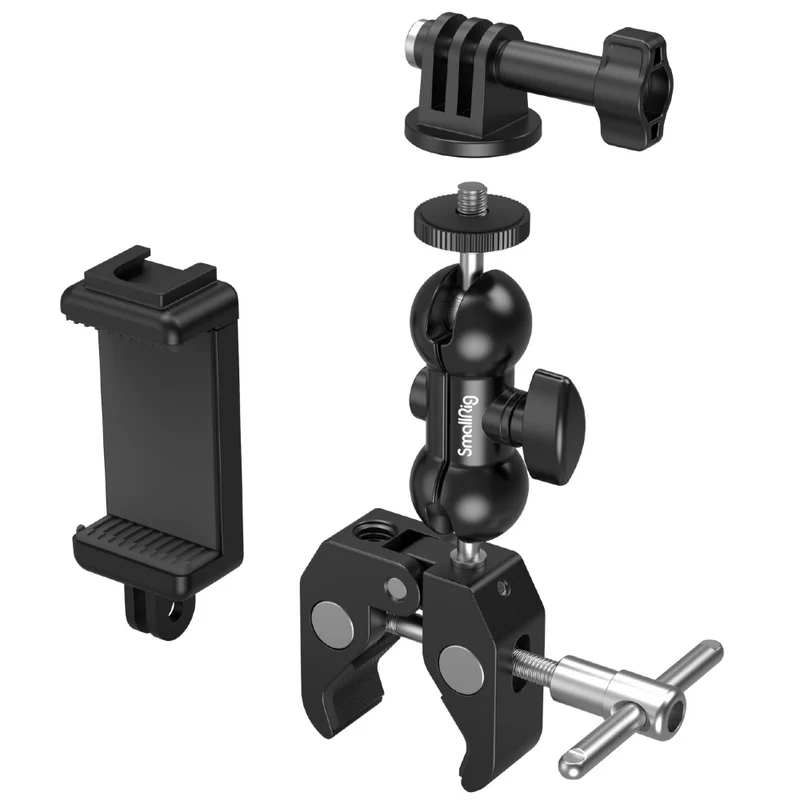 SmallRig 4373 Super pince en forme de crabe avec bras magique Ballhead