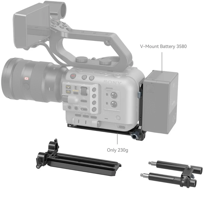 SmallRig 4323 Kit de Plaque de Montage de Batterie V-Mount pour Caméras de Cinéma