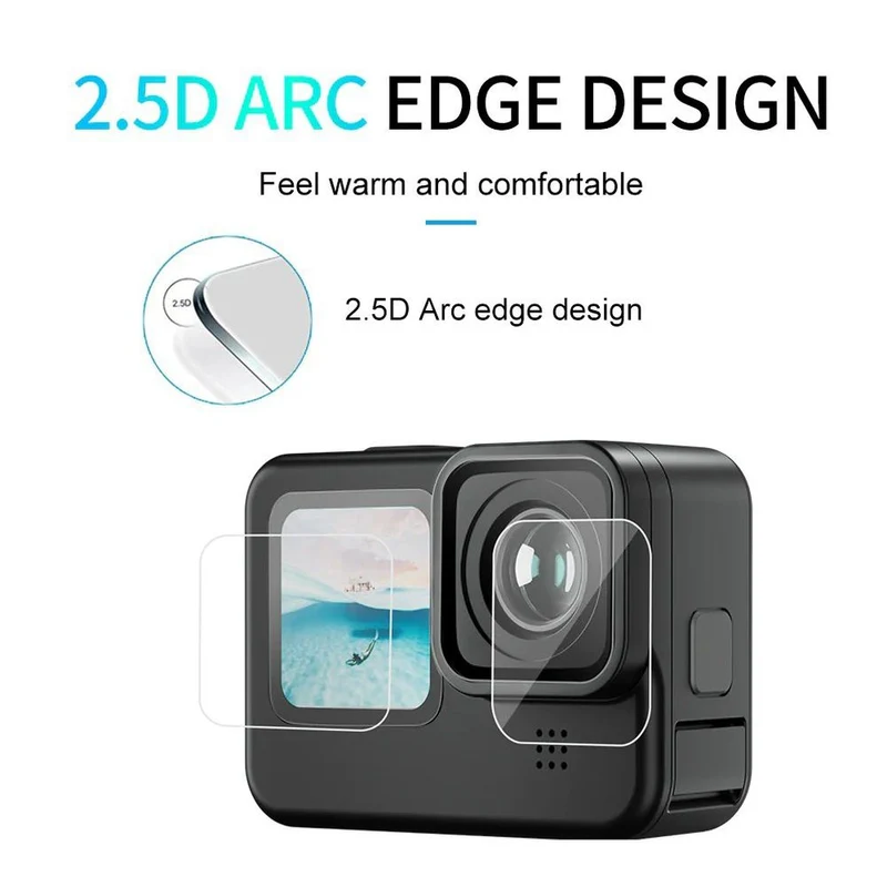 Telesin Protection d'écran en verre trempé pour GoPro 9/10/11/12