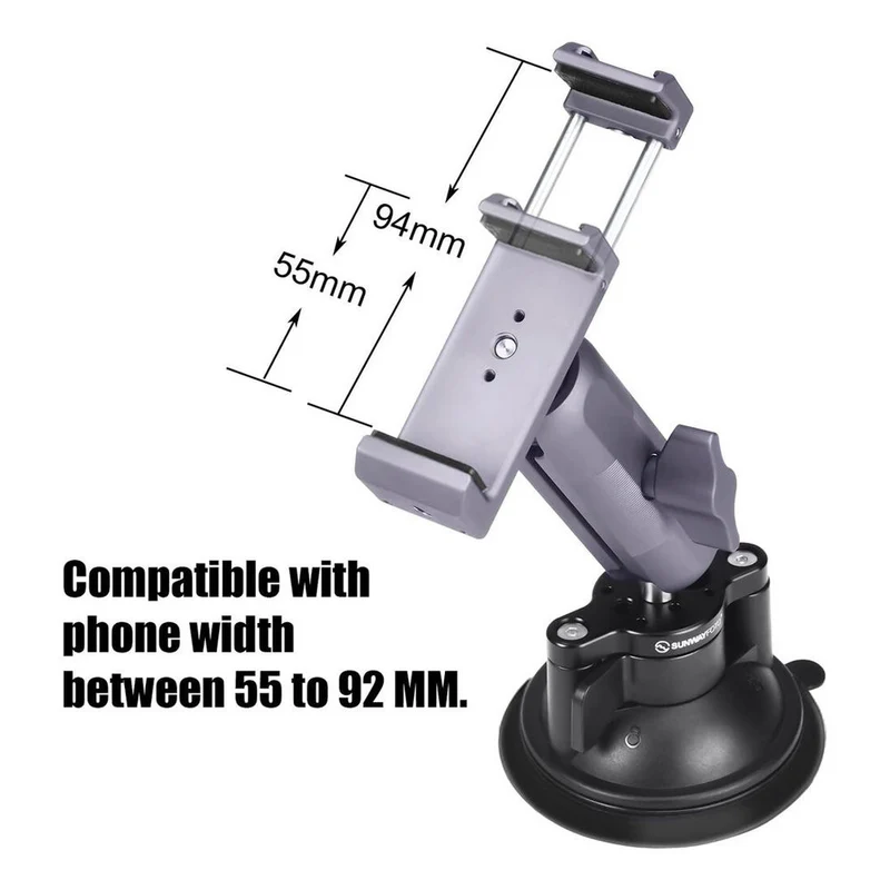 Sunwayfoto SPH-01 Ventouse polyvalente avec support pour smartphone