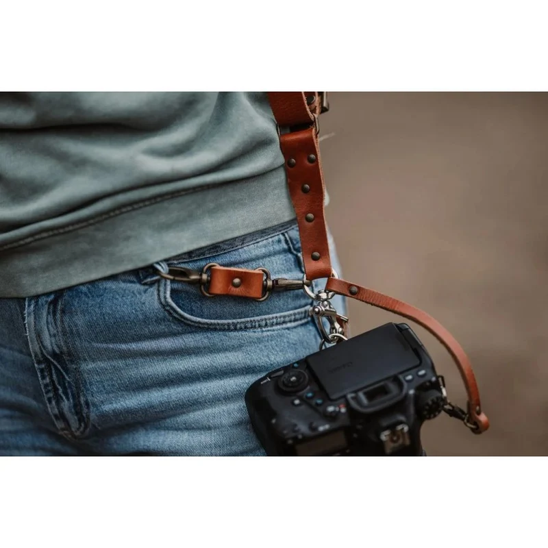 The Hantler Ancre de ceinture Cognac / Vieil argent