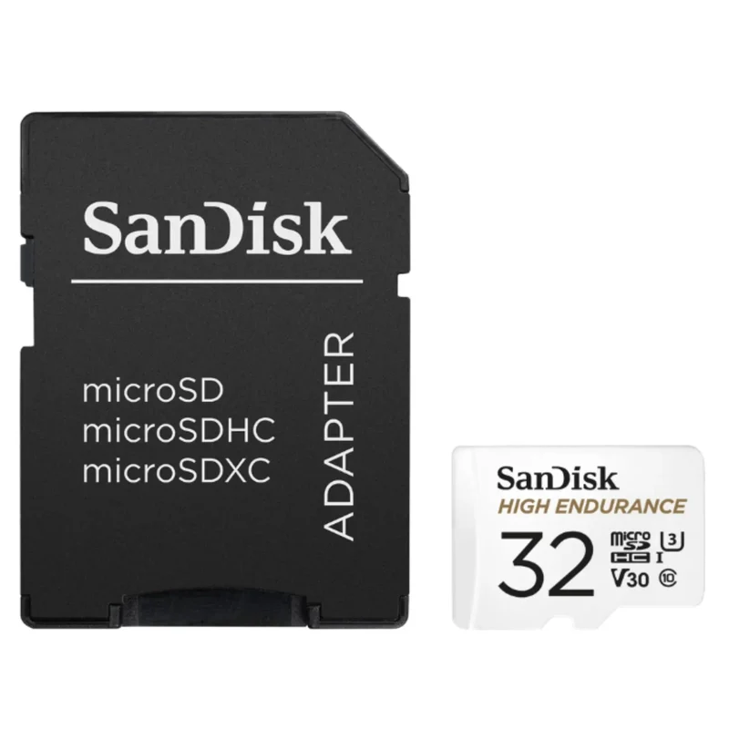 Sandisk Micro SDHC High Endurance 32GB 100MB/s + Adaptateur