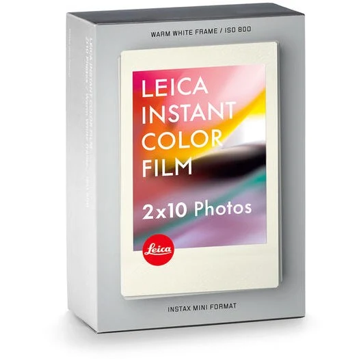 Leica 19679 Film couleur instantané, blanc chaud (paquet double / 20 diapositives)