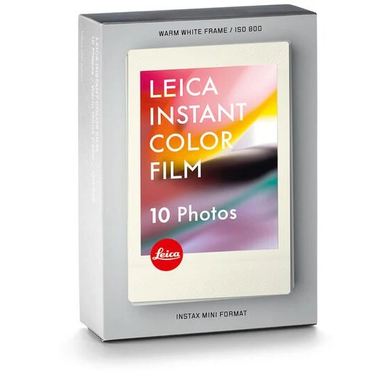 Leica 19677 Instant Film couleur, blanc chaud (paquet unique / 10 diapositives)