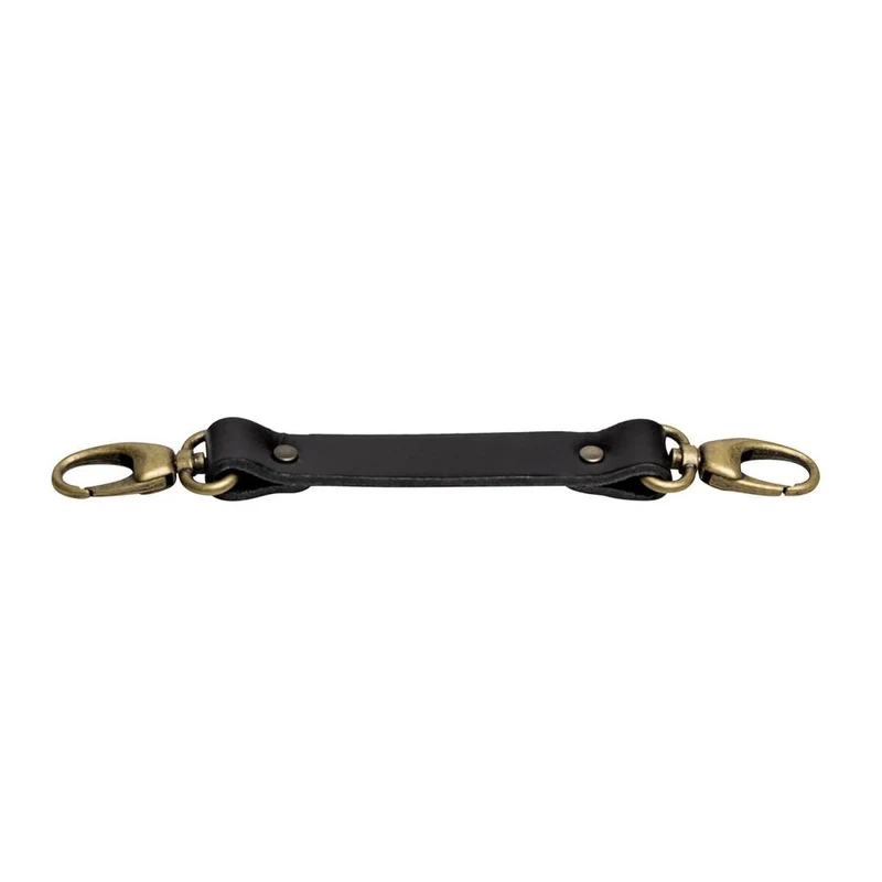 The Hantler Sangle de poitrine noir / laiton, 22cm