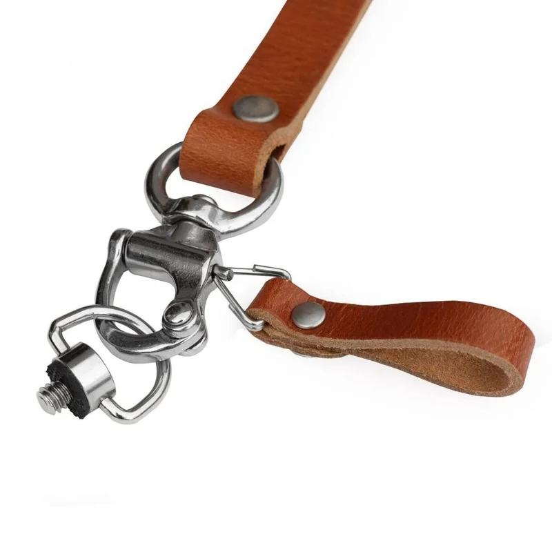 The Hantler Bracelet - attache rapide Cognac / argent