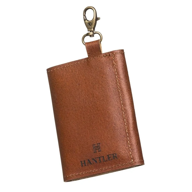 The Hantler Porte-cartes mémoire Marron whisky / Laiton, 3x SD + 2x CF