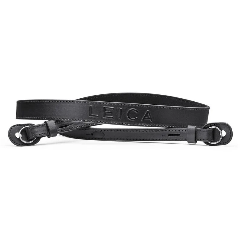 Leica 18553 sangle de transport en cuir, noir