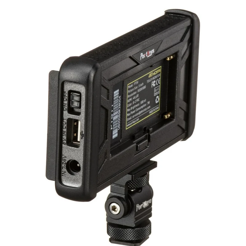 Portkeys PT5 II Moniteur à écran tactile 4K HDMI de 5 pouces avec prise en charge de la LUT 3D