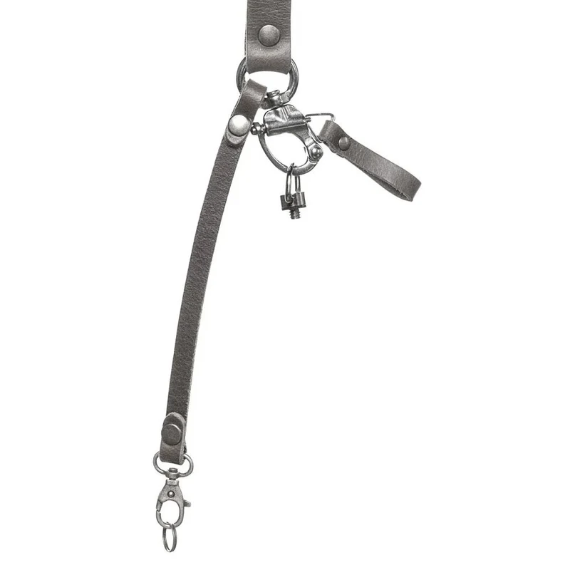 The Hantler Dual Harnais appareil photo gris pierre / vieil argent, grand