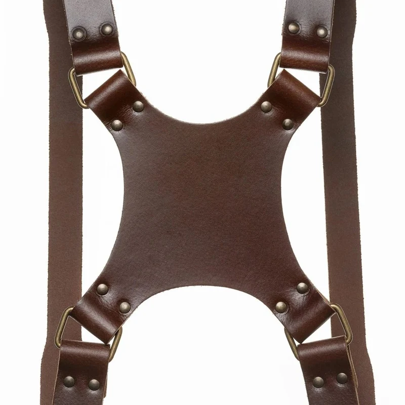 The Hantler Dual Harnais appareil photo Brandy / Brass, Regular