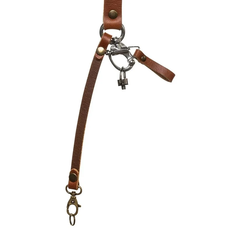 The Hantler Dual Harnais appareil photo Cognac / Brass, Regular