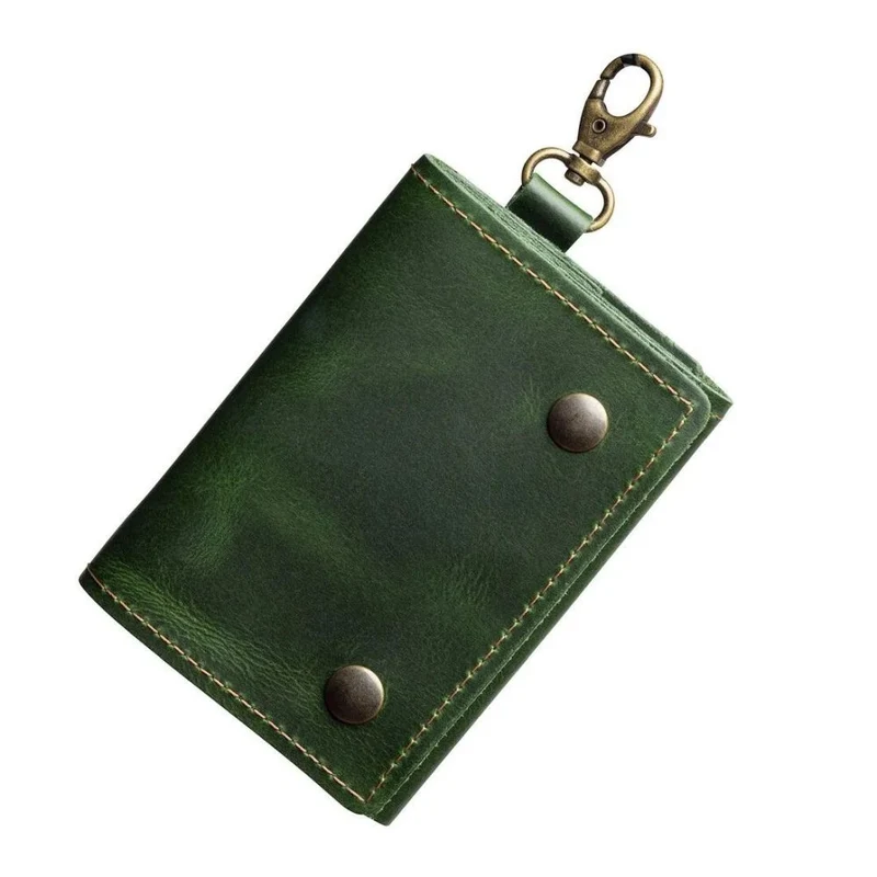 The Hantler Porte-cartes mémoire Premium vert / laiton, 3x SD + 2x CF