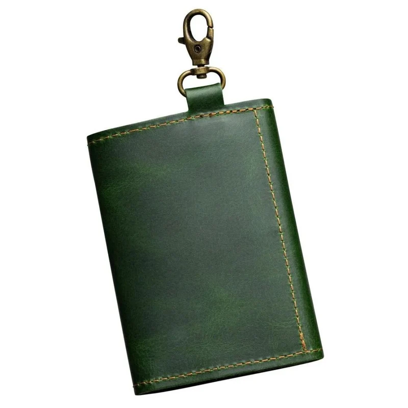 The Hantler Porte-cartes mémoire Premium vert / laiton, 3x SD + 2x CF