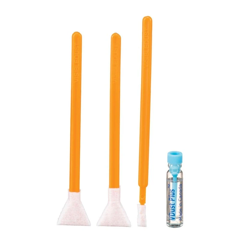 Visible Dust EZ Kit de Nettoyage de Capteur Mini 1.0ml Vdust Plus + 1.6x/16mm Orange DHAP Vswabs