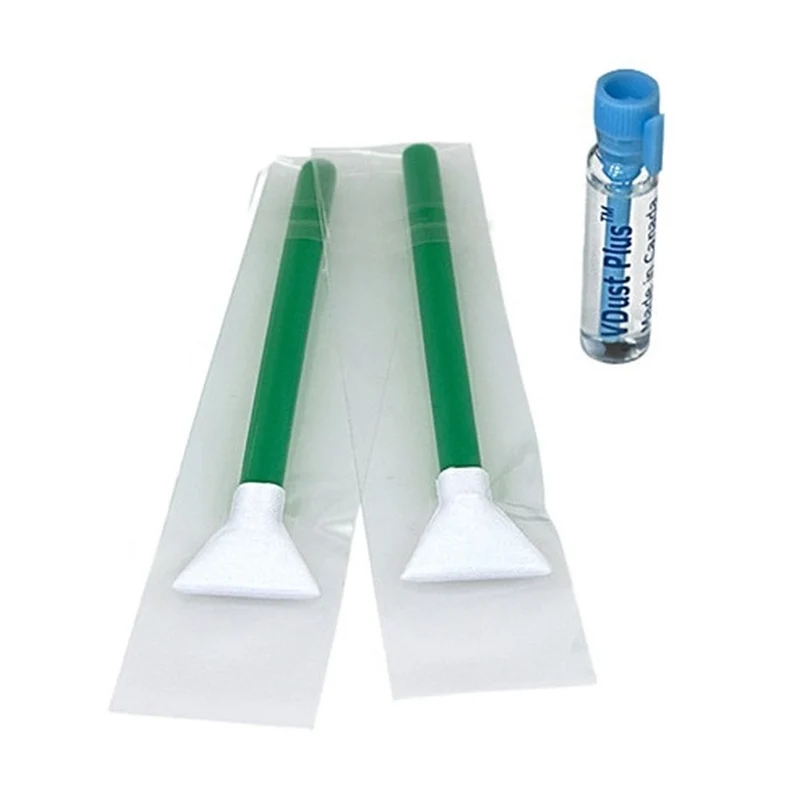 Visible Dust EZ Kit de nettoyage de capteur Mini 1.0ml Vdust Plus + 1.6x/16mm Vert MXD-100 Vswabs
